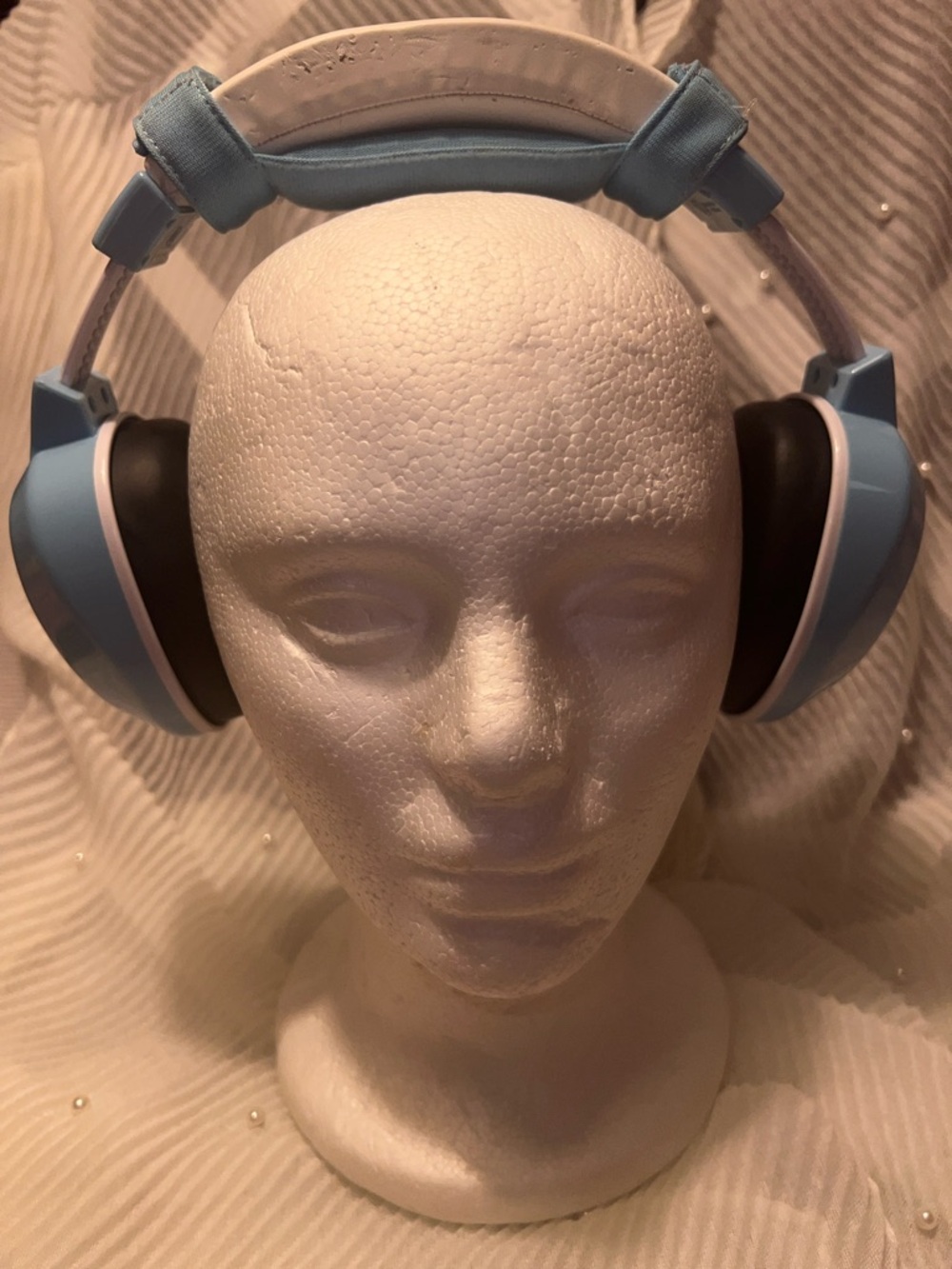 Light Blue Over-Ear Headphones - Comfortable